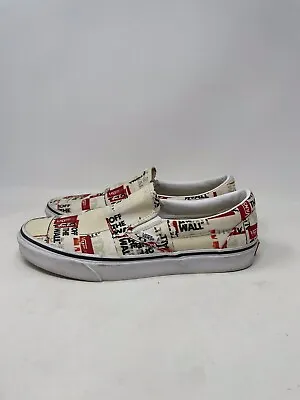 Vans Shoes Size 10 Men’s Classic Slip On Packing Tape Skate Shoes From The Wall • $25