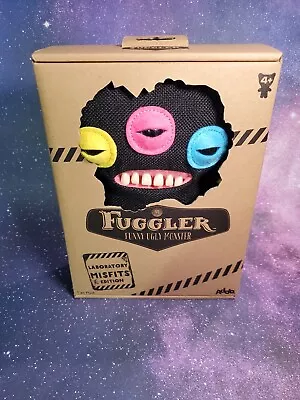 Fuggler Funny Ugly Monster 9  Laboratory Misfits Tooth 3 Eyes Black Plush New  • $15.99