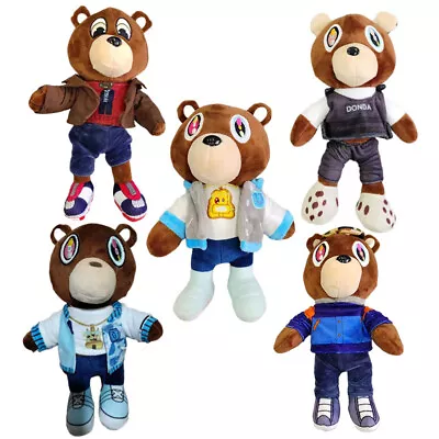 Kanye West Graduation Teddy Bear Soft Stuffed Plush Toy Doll Kids Cute Gift New • £12.25