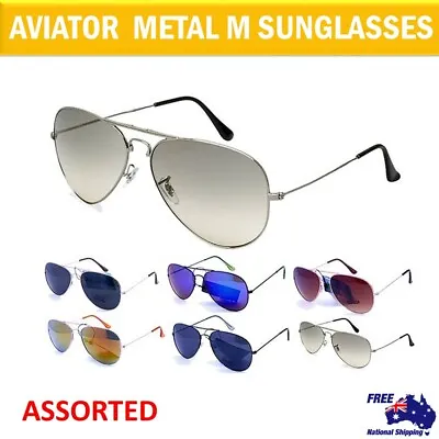 Aviator Metal M Sunglasses Frame Polarized Lens Men Women Driving Fishing Travel • $9.98