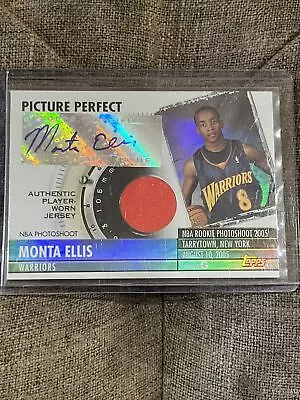 Monta Ellis 2005-06 Topps Picture Perfect RC Rookie JSY Auto Autograph /199 • $9