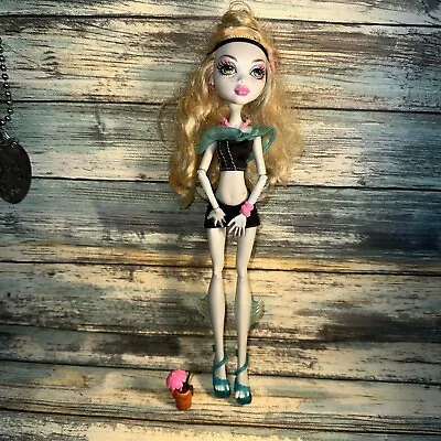 Monster High Skull Shores Lagoona Blue Incomplete TLC Doll • $25