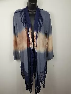 $15.20 • Buy Gimmicks By BKE Duster Kimono Blue Ombre Size Small
