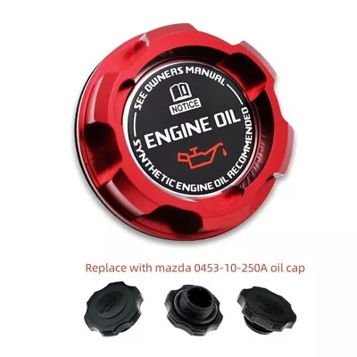 Red Aluminum ENGINE Oil Cap For Mazda RX8 RX7 MIATA PROTEGE 626 323 Mazdaspeed • $16.99