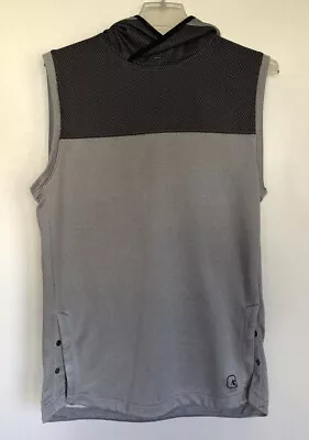 Men's AND1 Gray Black Basketball Vest Sleeveless Hoodie Size S • $11.99