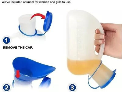 Male & Female Portable Urinal Travel Toilet Camping Car Toilet Pee Bottle • £3.99