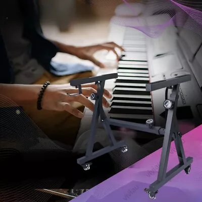 Keyboard Piano Stand Adjustable Z Style Heavy Duty Digital Piano Stand W/ Wheels • $99