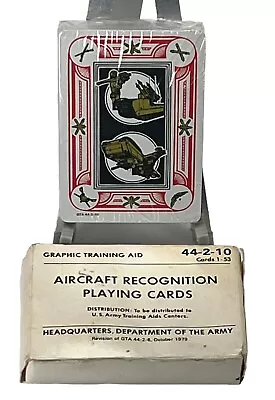 $15.50 • Buy VTG U.S. Army Aircraft Recognition Playing Cards Training Aid 44-2-10 Sealed