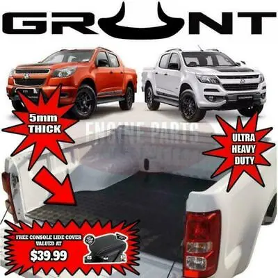 Grunt 4x4 Rubber Checker Plate Ute Mat For Holden Colorado NO Tub Liner + FREE • $149