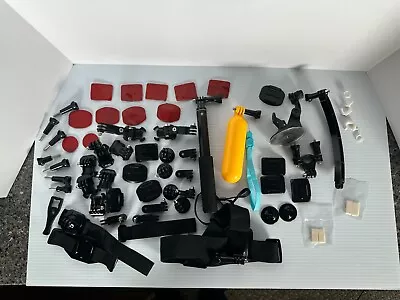 50 + Lot Of Gopro Camera Accessories And Mounts Chest Mount Stick Suction Mount • $40