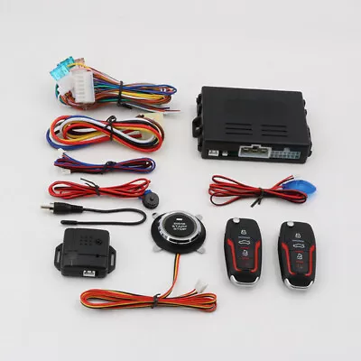 Car Ignition Switch Keyless Entry Push Start Button Kits Remote Starter Engine • $44.89