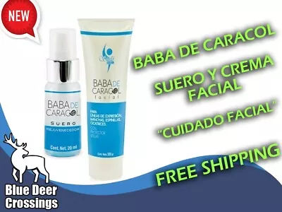  Kit Limpieza Facial  Crema Y Suero Baba De Caracol Facial shelo Nabel Free Ship • $34.99