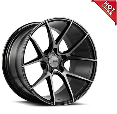 4ea 19x8.5/19x9.5 Staggered Savini Wheels BM14 Gloss Black W/ DDT Rims 19  (S12) • $1748