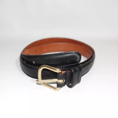 Vintage Coach 6600 Black Glove Tanned Leather Belt Made In USA Sz 32 • $32.45