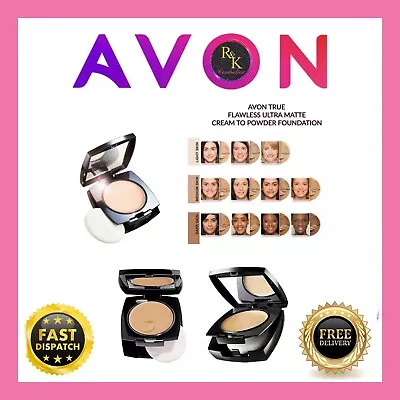 Avon True Flawless Matte Cream To Powder Foundation Choose Your Shade Matte • £7.49