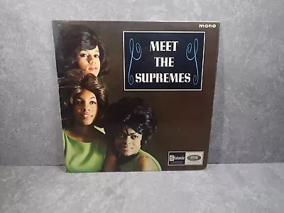 Meet The Supremes 12 Inch Vinyl LP Record UK 1964 Stateside SL 10109 Mono • $31.07