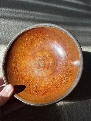 Antique Pennsylvania Redware Glazed 7 1/4  Plate • $24.95