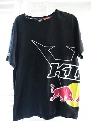 Kini Red Bull Mens Motocross T-shirt Size XL Black • $12.96