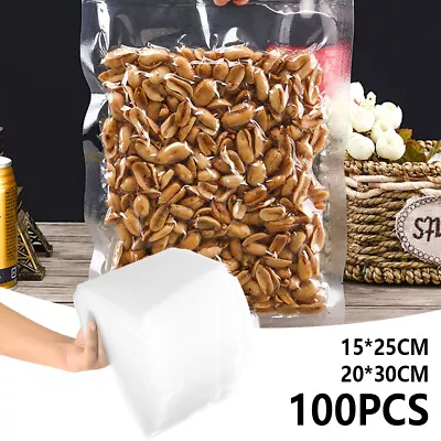 Vacuum Sealer Bags 100Pcs 6x10/8x12 Inch Food Saver Bags Reusable For LoGOJ • $31.99