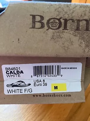 Born Calda White Womens Size 8 • $25