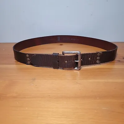 Levis Mens Sz 40 Brown Genuine Leather Belt Western Casual Work Belt   1.5  Wide • $16.19