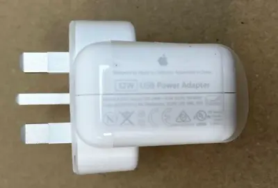 Genuine Apple 12W Charger Plug - A2167 - For IPad & IPhone - Brand New No Box • £8.99
