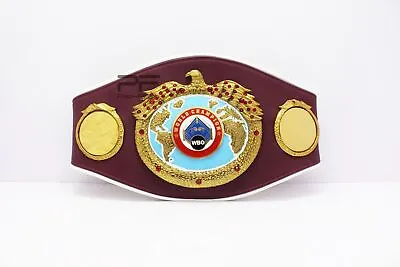 WBO World Boxing Organization Championship Boxing Belt Leather Strap Custom Made • $151.22