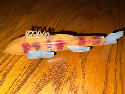 Vintage MN 7 1/2” ICE FISH SPEARING DECOY LURE Signed Doug Scherf 2/8/09 • $38