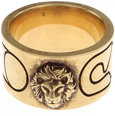 Versace Men's Ring. Versus Lion Shape. Antique Gold Color. Made In Italy. • $319
