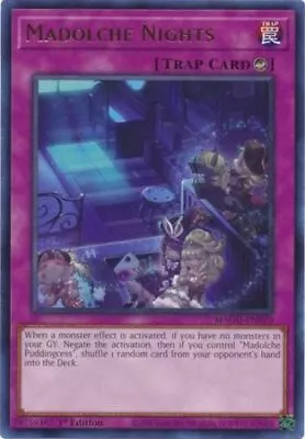 Yugioh! Madolche Nights - MAGO-EN070 - Rare - 1st Edition Near Mint English • $0.99