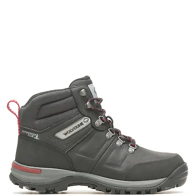 Wolverine Chisel Steel Toe 6  W231045 Mens Black Wide Leather Work Boots • $65.99