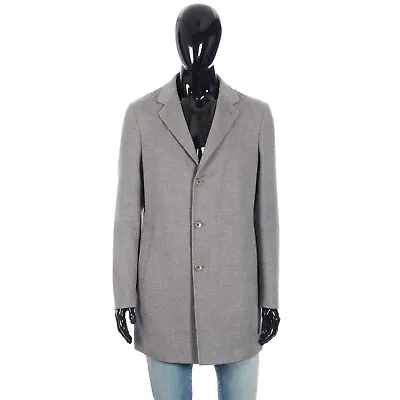 LORO PIANA 5250$ Gray Single-Breasted Cashmere Coat - Double-Faced Rain System • $2600