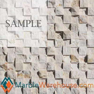 Sunny Gold Splitface 12 X12  Marble Mosaic Tile 1  Square + Free Shipping • $15