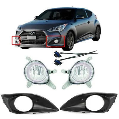 NEW OEM Fog Lamp Light LH+RH 6p Set For Hyundai Veloster Turbo 2013-2016 • $162.98