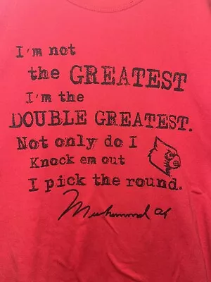 Vintage Muhammad Ali Louisville Reversible Tshirt  • $10