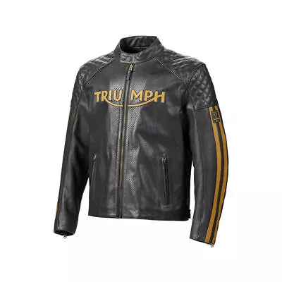 New Triumph Motorbike Genuine Leather Jacket Racing Biker Leather Jacket • $149.99