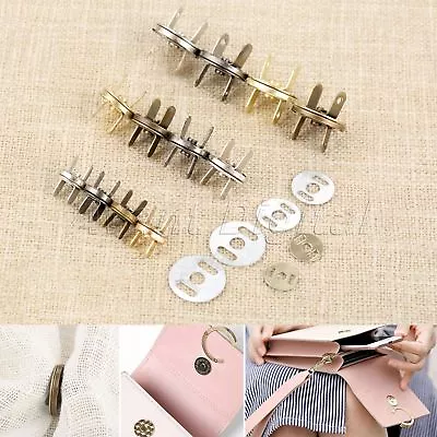 10Sets 4Colors 3 Size Thin Magnetic Snap Fasteners Clasps Buttons For Handbag • $4.31