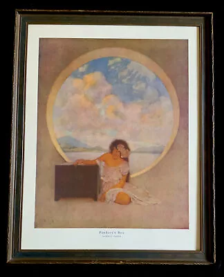 Maxfield Parrish’s “Pandora’s Box” Original Framed Print 1914 Collier's Folio • $220