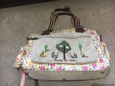 £25 • Buy 💖💖 Pink Lining Yummy Mummy Baby Changing Bag Twice As Nice Twins Floral Pram💖