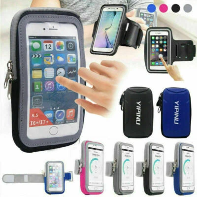 $12.99 • Buy Armband Case Sports Gym Running Jogging Exercise Arm Band Phone Holder Key Bag