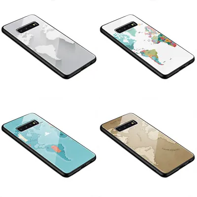 £8.99 • Buy World Map Cartography Various Styles L93 Glass Silicone Case 