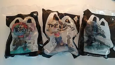 Mcdonalds Marvel Toy Lot Black Panther Captain Marvel Namora • $6.50