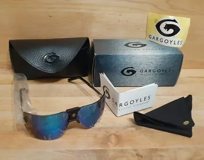 SEALED VINTAGE NEW:  GARGOYLES Sunglasses Classic BLK/CARIBBEAN BLUE Terminator  • $499.99