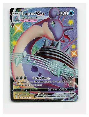 Lapras VMAX SV111/SV122 - Shining Fates - Shiny Vault - Pokemon TCG- NM • $5.29