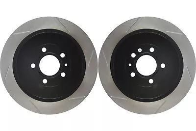 Rear PAIR Stoptech Disc Brake Rotor For 2013-2014 Ford Mustang (44294) • $350.81