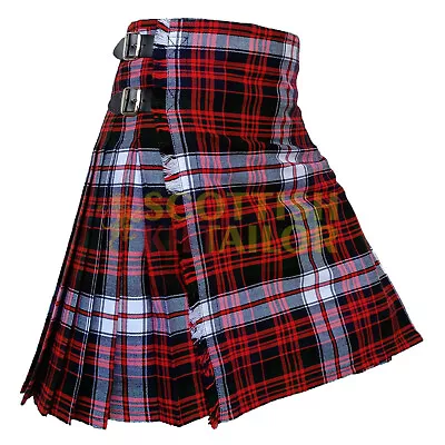 Scottish Handmade Traditional MacDonald Dress Tartan Kilt & Custom Size Kilts • $60