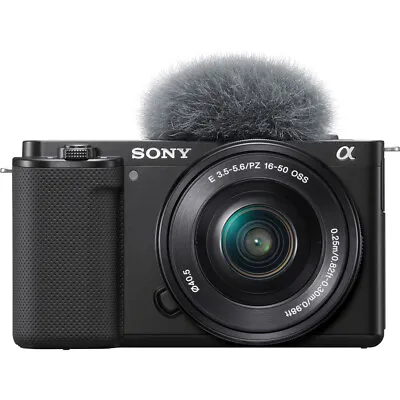$699 • Buy Sony Alpha ZV-E10 Interchangeable Lens Mirrorless Vlog Camera W/ 16-50mm Lens (B