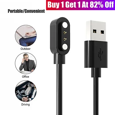 2-Pin Universal USB Data Charging Cable Magnetic Charger For Smart Watch 2.84mm • £2.95