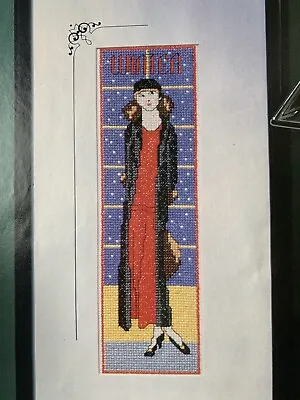 Winter Art Deco Lady Seasons Cross Stitch Design Chart • £1.99