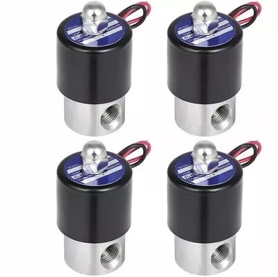 Air Ride Suspension Valve Electric Solenoid Stainless Steel 4 Solid 1/4  NPT 12V • $65